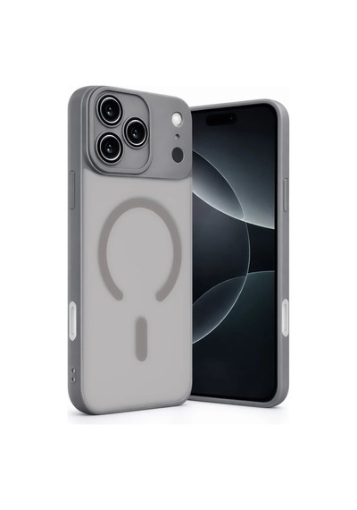 Apple İphone 17 Pro Max Jota Lensli Magsafe Kapak - Titan Gri