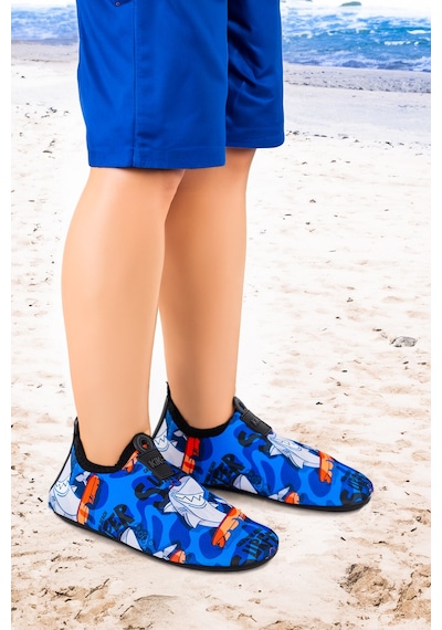 Kiko Kids Surfer Havuz - Plaj Erkek Çocuk Deniz Ayakkabısı 7561 Lacivert