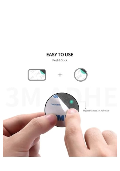 2'li Telefon Araç Içi Tutucu Stant Metal Plaka Magnetic Mıknatısl
