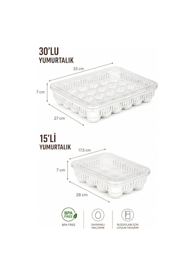 Porsima Peggy 45'li Yumurtalık Seti 15'li + 30'lu Yumurtalık, Buzdolabı Uyumlu Yumurta Saklama Kabı, Bpa İçermez, Kapaklı Yumurta Kutusu Yumurtalık Buzdolabı Organizeri Saklama Kabı Beyaz Porsima Peggy 45'li Yumurtalık Seti 15'li + 30'lu Yumurtalık, Buzdolabı Uyumlu Yumurta Saklama Kabı, Bpa İçermez, Kapaklı Yumurta Kutusu Yumurtalık Buzdolabı Organizeri Saklama Kabı Beyaz