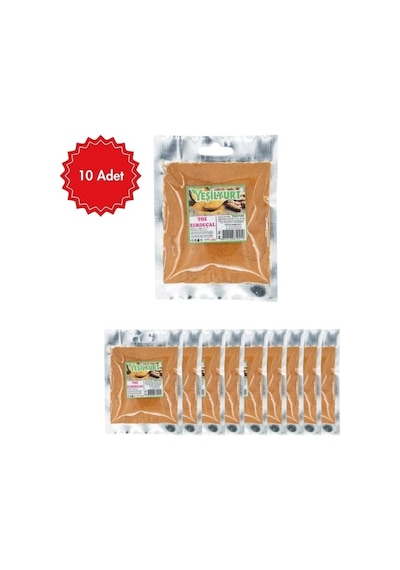 Bulunamadı Yeşilyurt Zerdeçal Toz 40 G X 10 Adet