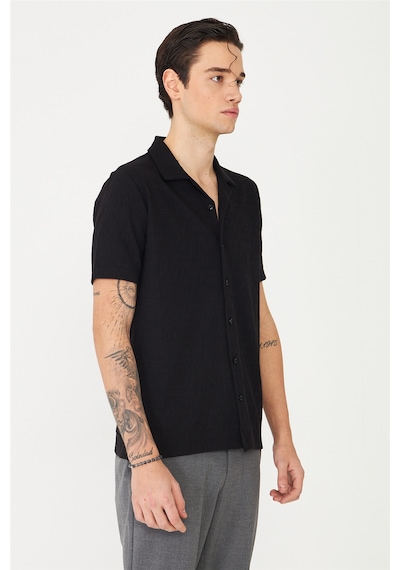 Siyah Gömlek T-shirt Siyah