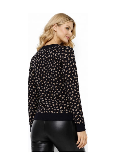 Gürkan Kadın Leopar Desen Triko Kazak Bgl-st05287 Kahverengi