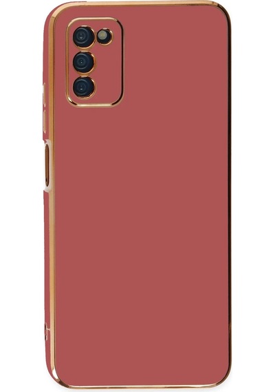 Newface - 729 - Samsung Galaxy Uyumlu A03s Kılıf Volet Silikon - Csmo-tex - - Kırmızı