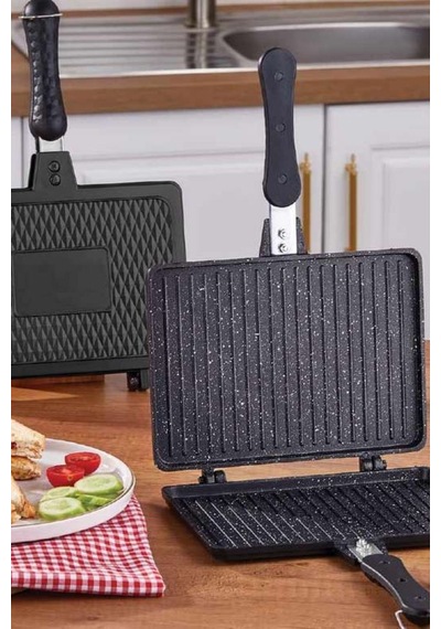 Döküm Granit Ocak Üstü Tost Makinesi