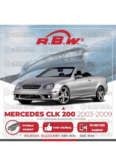 Mercedes CLK 200 Muz Silecek Takımı (2003-2009) RBW PRO