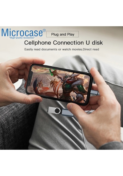 Microcase 2In1 Type C To Micro Usb 3.0 Otg Adaptör - Siyah Al2598