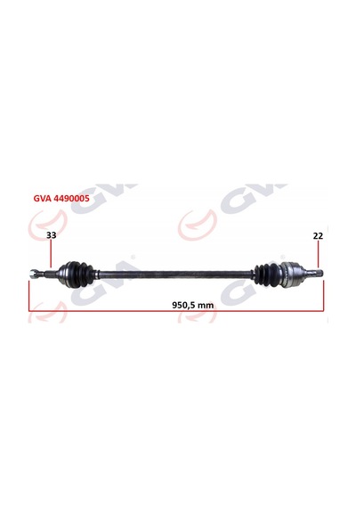 Komple - 216 - Aks Sağ Astra G 1.4/1.6 16v - Dpmıx-hb - 98-05 950mm