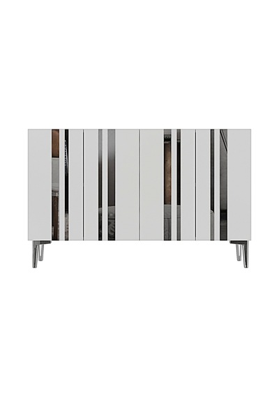 Ka1230bs Mia120 Konsol, Kahve Köşesi Ve Tv Sehpası, Çok Amaçlı Dolap Beyaz - Sılver 120cm Ka1230bs Mia120 Konsol, Kahve Köşesi Ve Tv Sehpası, Çok Amaçlı Dolap Beyaz - Sılver 120cm