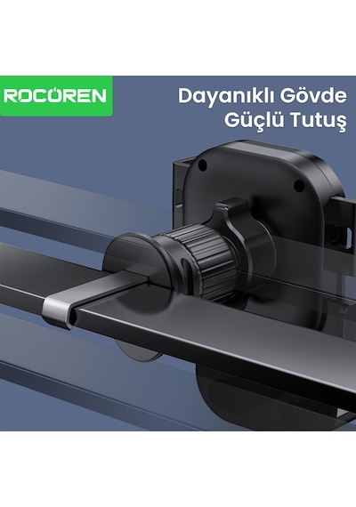 Rocoren Metal Kancalı Havalandırma Destekli Araç İçi Telefon Tutucu