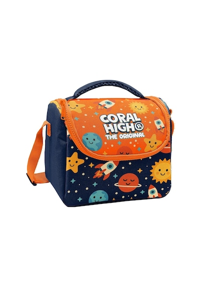 Coral High Erkek Çocuk Lacivert Turuncu Uzay Baskılı Isı Yalıtımlı Beslenme Çantası 37160 Turuncu - Lacivert