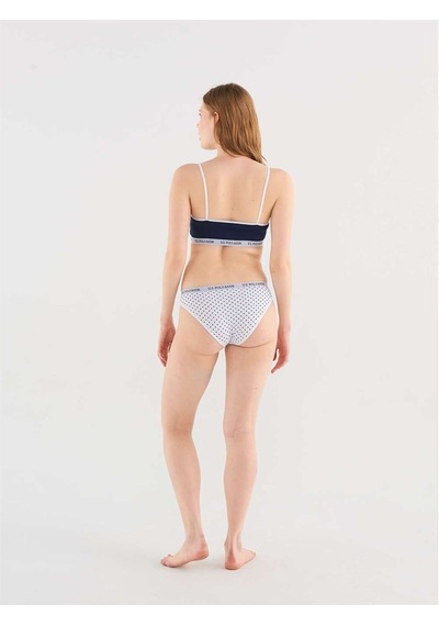 U.S. Polo Assn. Kadın Lacivert Bustiyer Slip Set 68006 Lacivert