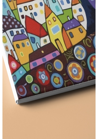 Webstyle Sayılarla Boyama Seti Kasnaklı Şehrin Renkleri 40 X 50 Cm
