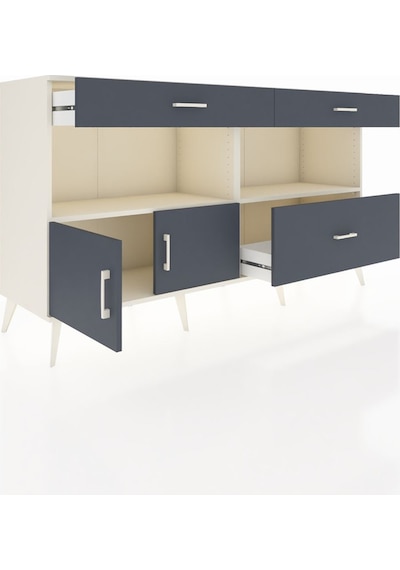 Hyperion Konsol 2 Raflı 3 Çekmeceli 2 Kapaklı 176x44x99 Aytaşı-an Aytaşı-antrasit Hyperion Konsol 2 Raflı 3 Çekmeceli 2 Kapaklı 176x44x99 Aytaşı-an Aytaşı-antrasit