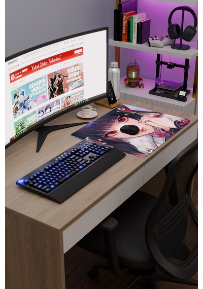 Yun Jin Genshin Impact Anime Oyuncu V5 - 48x40 Xl Gaming Mouse Pad Fare Altlığı