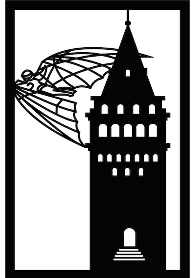 Tarihi Galata Kulesi Sticker 10 X 15 Cm