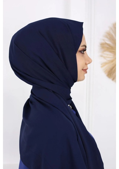 Medine İpeği Şal lacivert
