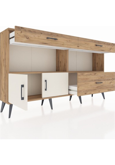 Arges Konsol 2 Raflı 3 Çekmeceli 2 Kapaklı 176x30x99 Çam-aytaşı/ç Çam-aytaşı/çam Arges Konsol 2 Raflı 3 Çekmeceli 2 Kapaklı 176x30x99 Çam-aytaşı/ç Çam-aytaşı/çam