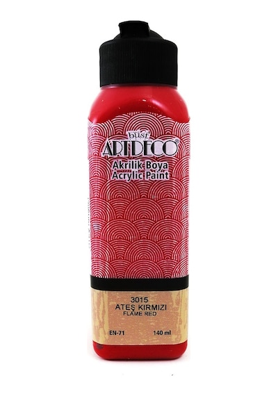 Artdeco Akrilik Boya 140 Ml. Ateş Krmızı 070R-3015