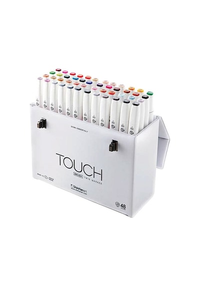 Touch Twin Brush Marker Fırça Uçlu Marker Seti 48 Renk