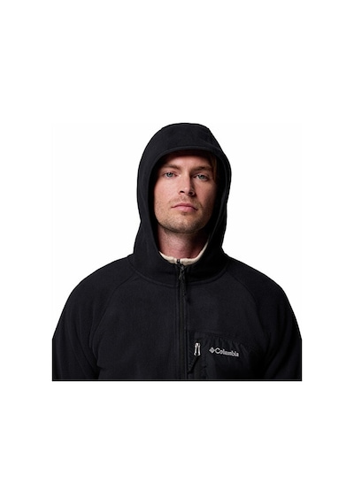 Columbia Fast Trek Overlay Hooded Full Zip Erkek Outdoor Polar Ceket 2135701010 Siyah Siyah