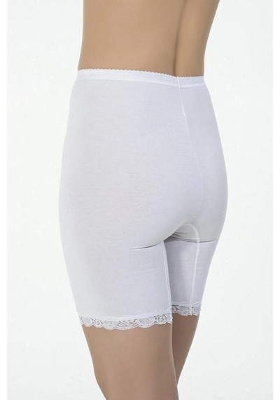 Kom Kadın Beyaz Basic Long Paçali Külot Bk0653501beya