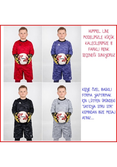 Hummel Line Çocuk Kaleci Formaları Mor