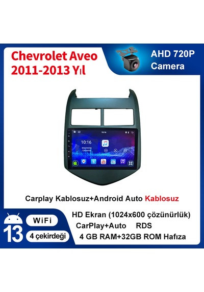 Chevrolet Aveo 2011-2013 Yıl 4gb Ram 32gb Rom Carplay Multimedya