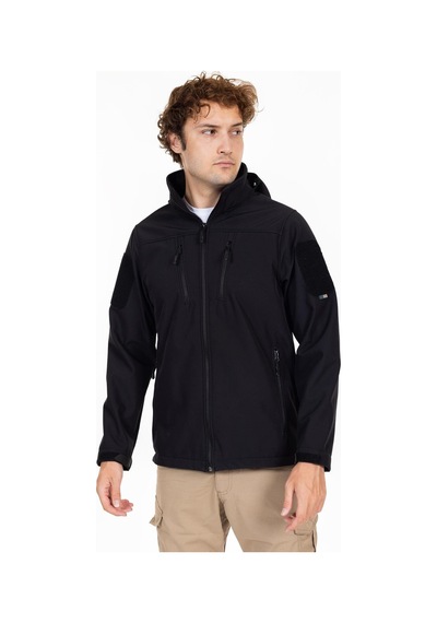 Akn 01 Taktik Softshell Mont Siyah Çok Renkli