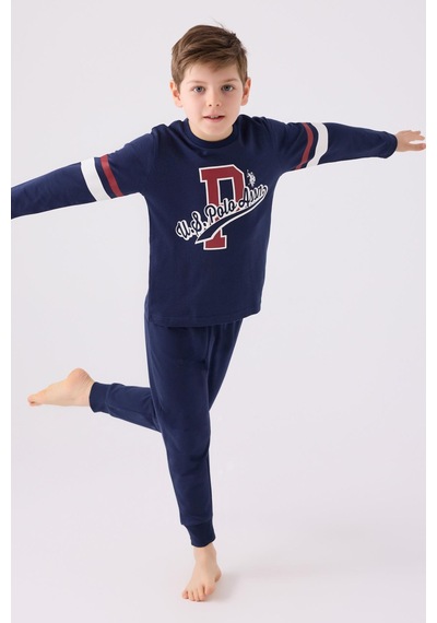 U.s. Polo Assn. 1902 Erkek Çocuk Uzun Kol Manşetli Pijama Takım Lacivert U.s. Polo Assn. 1902 Erkek Çocuk Uzun Kol Manşetli Pijama Takım Lacivert