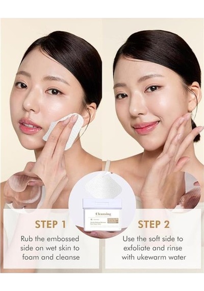 Dermal Rice Bubble Temizleme Pedi Makyaj Temizleyici Peeling Etkili Ve Nemlendirici Temizleme Pedi