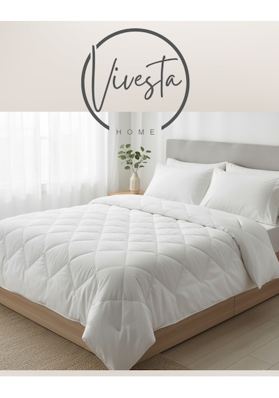 %100 Bambu Yorgan 155x215 Cm Doğal, Nefes Alabilir, Anti-alerjik, Dört Mevsim Kullanım Beyaz
