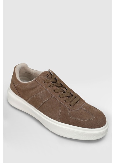 Lufian Jaques Erkek Deri Sneaker Ayakkabı Bej Bej 112230226100550 Bej