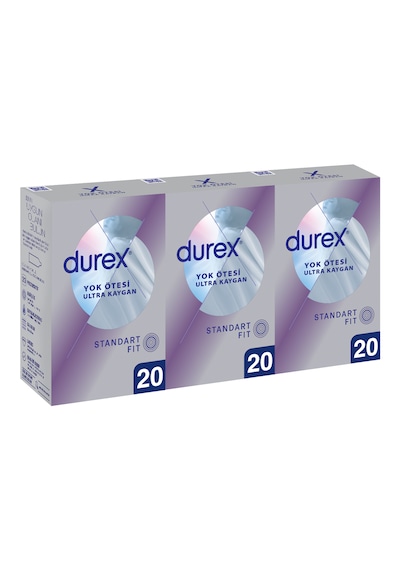 Durex Yok Ötesi Ultra Kaygan Prezervatif 20'li x 3