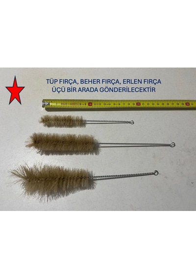 Tüp Fırçası Üçlü Set - Küçük, Orta, Büyük