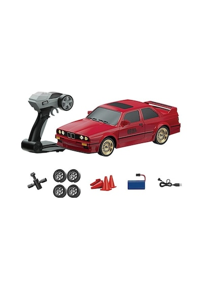 Uzaktan Kumandalı 1:16 Bmw E30 Araba Full Fonksiyon Işıklı Drift Bmw E30 40 Km Hız Yapan E30 - Kırmızı