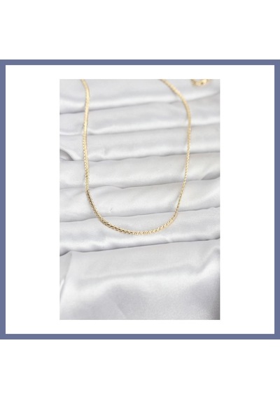 Bezos Cm 14k Gold Renk Yassı Zincir Model 60 Cm Kadın Kolye Dlra