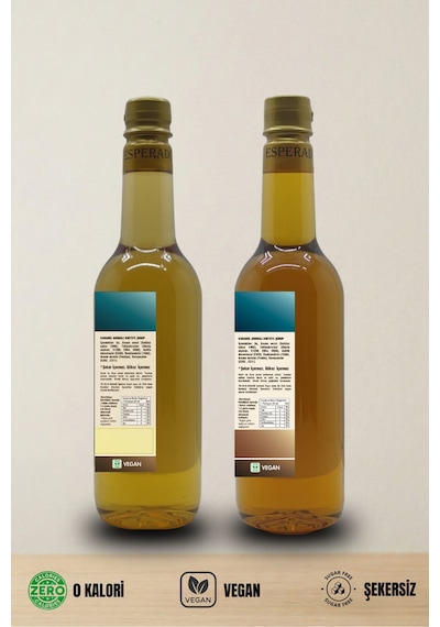 Şekersiz Sugar Free Vanilya Fındık Aromalı Kahve Şurubu 750 Ml X 2 Adet Diğer