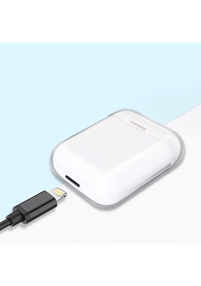 Apple Uyumlu AirPods 1. / 2. Nesil Kılıf Sert Pc Şeffaf Kılıf 14
