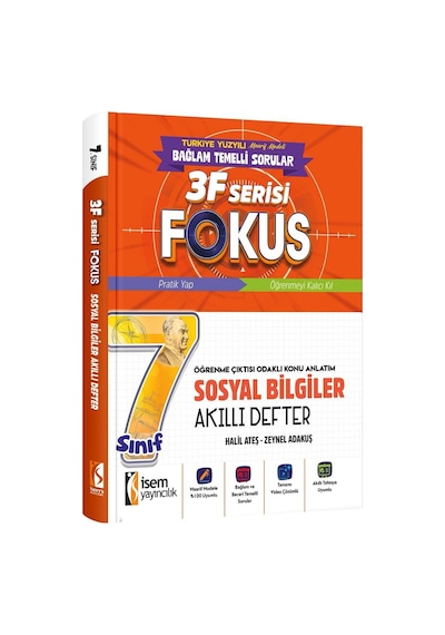 İsem 7. Sınıf Fokus Sosyal Bilgiler Akıllı Defter İsem Yayıncılık