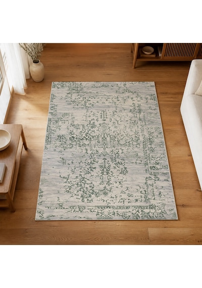 Kartela Halı Siro Halı Kaymaz Taban Makinede Yıkanabilir Halı Adaçayı Yeşili - 100 X 150 Cm