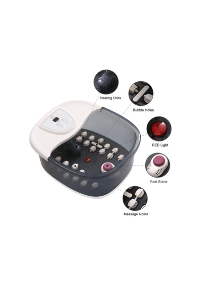 Ecarbme Isı Kabarcıkları Ve Titreşim Masajı Ve Jetleri İle Ayak Spa Banyosu Masajı, 453.6g Çay Ağacı Yağı Ayak Islatma Epsom Tuzu, 22 Silindirli Ayak Sağanak, Hızlı Isıtma, Ayarlanabilir Sıcaklık Ecarbme Isı Kabarcıkları Ve Titreşim Masajı Ve Jetleri İle Ayak Spa Banyosu Masajı, 453.6g Çay Ağacı Yağı Ayak Islatma Epsom Tuzu, 22 Silindirli Ayak Sağanak, Hızlı Isıtma, Ayarlanabilir Sıcaklık