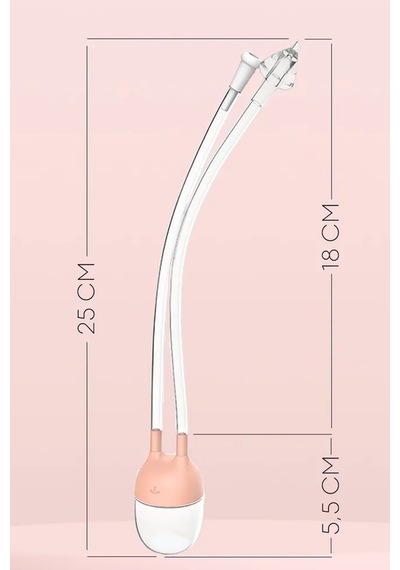 Babyhope Esp-923 Bebek & Çocuk Burun Aspiratörü 0-10 Yaş Uyumlu Temizleme Cihazı Pembe