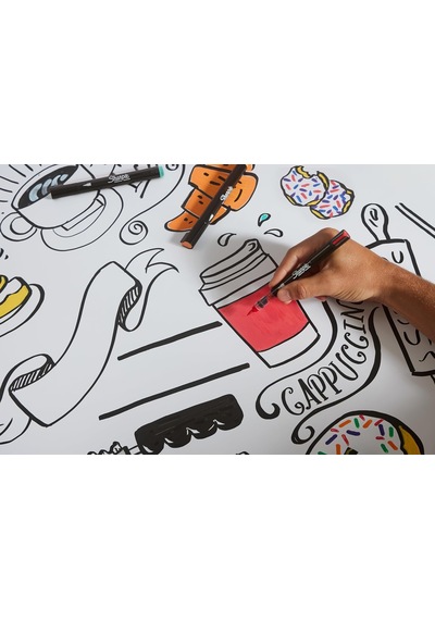Sharpıe Creative Marker Akrilik Boya Kalemleri Yuvarlak Uçlu Su Bazlı Boya Kalemi Mürekkep Tek Renk