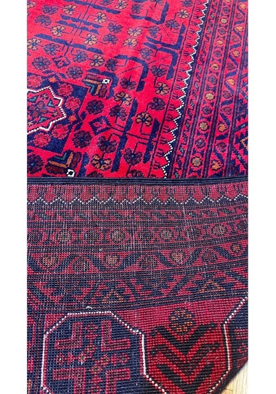 El Dokuma Afgan Halısı Bordo