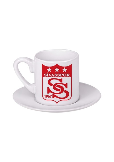 Sivasspor Türk Kahvesi Fincanı Beyaz
