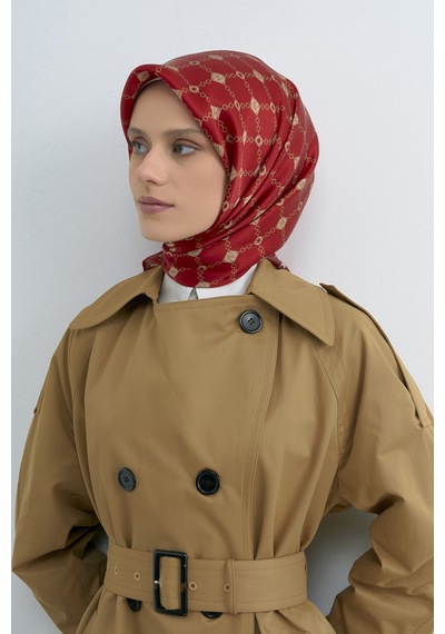 Armine Saf İpek Sura Eşarp-2026 İlkbahar-yaz- 953000d Kırmızı