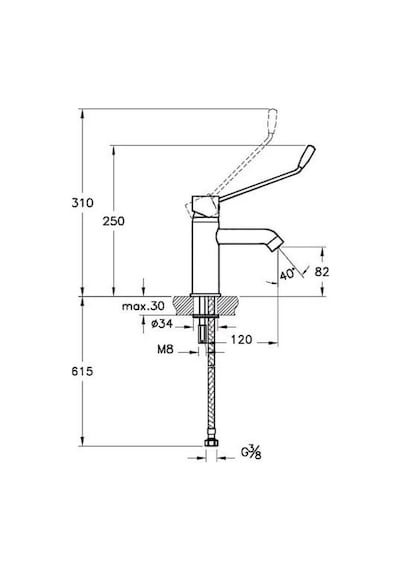 Artema Aquamed A42312Sta Doktor Engelli Lavabo Bataryası
