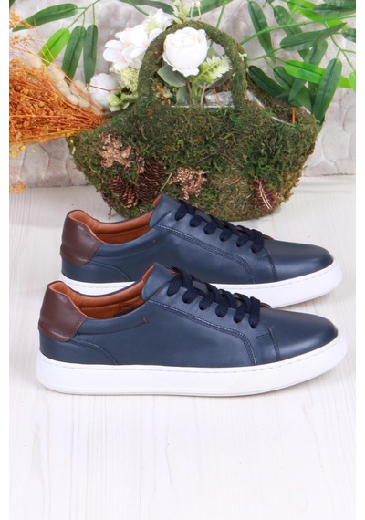 Mehmet Mete 2082 Tkn Rahat Esnek Hakiki Deri Sneaker Erkek Ayakkabı Lacivert Mehmet Mete 2082 Tkn Rahat Esnek Hakiki Deri Sneaker Erkek Ayakkabı Lacivert