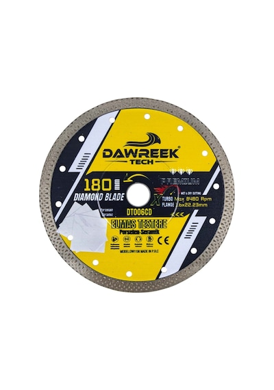 Dawreek Dt006cd 180mm Premium Sürekli Çember Pro Elmas Testere Seramik